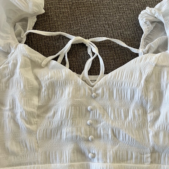 White Textured Dress NWT - Picture 3 of 5